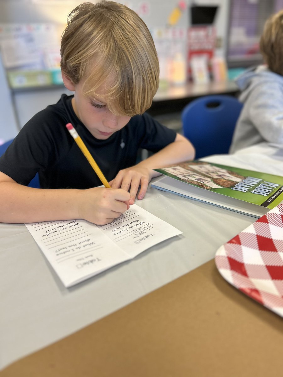 A book tasting to kick off module 2 of Wit and Wisdom! Students wrote what they noticed and wondered about each book as they rotated through the tables 📚🍽️ <a href="/maureenhill_/">Maureen Hill</a> <a href="/PortersNeck/">Porters Neck Elementary School</a>