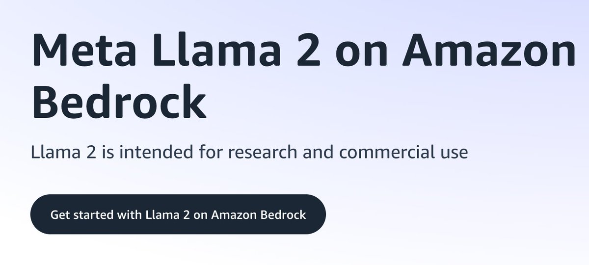 sv_cloud_expert's tweet image. Meta&apos;s Llama 2 Chat Model (13B) is now available on Amazon Bedrock! 

✅ First public cloud service with fully managed Llama 2 API 
✅ Optimized for dialog use cases 
✅ Easy integration via Amazon Bedrock API, AWS SDKs, or AWS CLI

Experience the future of AI-driven…