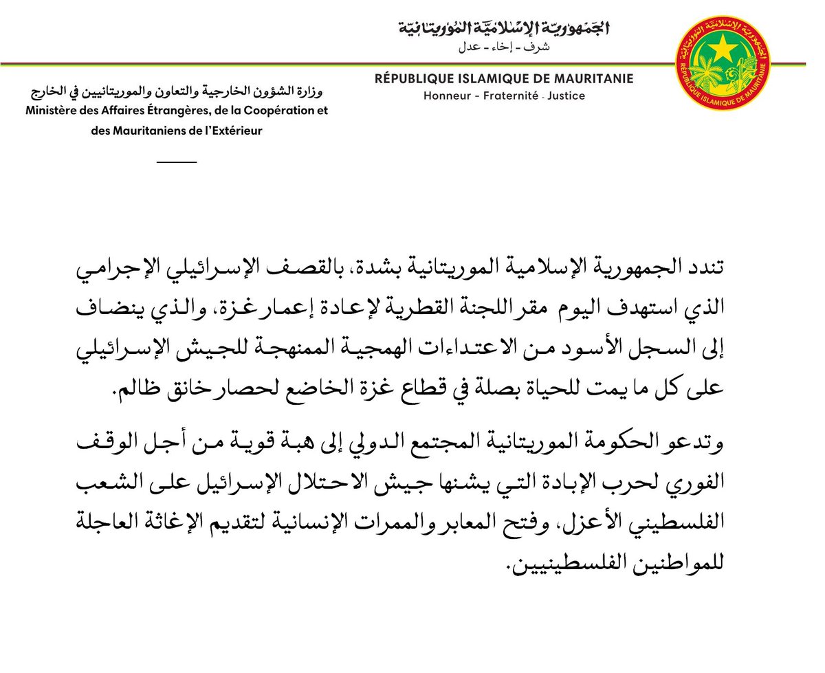 وزارة الخارجية الموريتانية🇲🇷 (@rimmaecme) on Twitter photo 