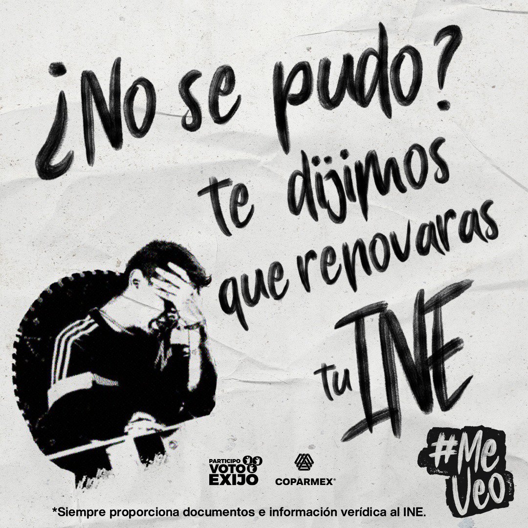 📷📷 ¡No lo dejes para después! #ParticipoVotoExijo #MeVeo

📷📷 ¡Saca cita y actualiza tu #INE aquí! 📷
bit.ly/Citas-INE