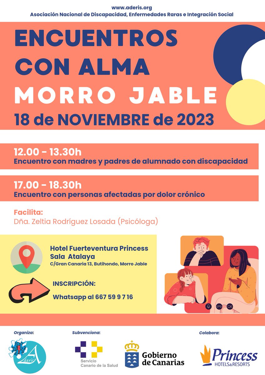 El objetivo, de estos encuentros, es escuchar las necesidades, tanto del alumnado con discapacidad como de las personas afectadas por dolor crónico, para poder establecer objetivos y planificar acciones consensuadas.