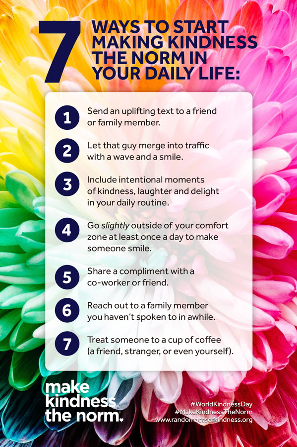 ChildrenTrustMI's tweet photo. It’s #WorldKindnessDay! Check out these seven tips for your daily life from the Random Acts of Kindness Foundation and receive weekly lessons for your family through its Kindness at Home program. https://t.co/Ra5QKLHt75 https://t.co/VIqdbhwvJD