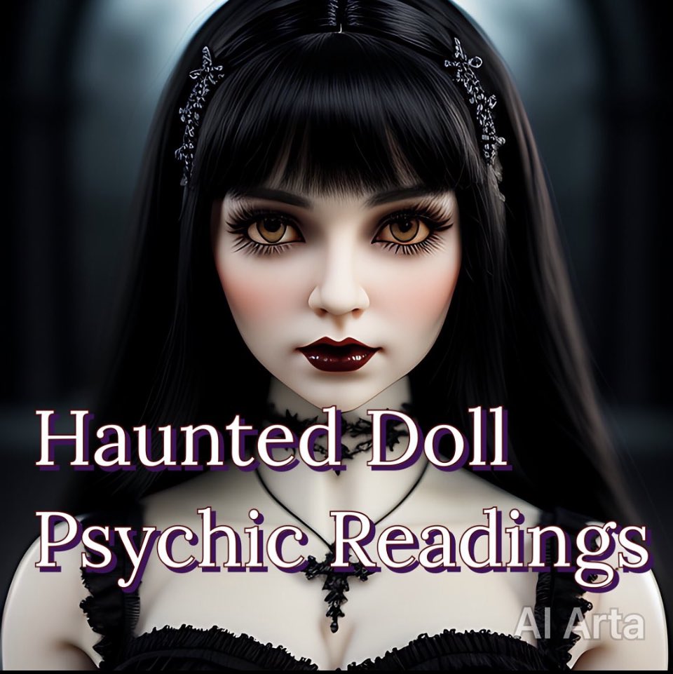 This confused me at first, but further investigation showed that the doll is read by a human. Shame, it would be far more interesting to have a reading given by a #haunted #doll