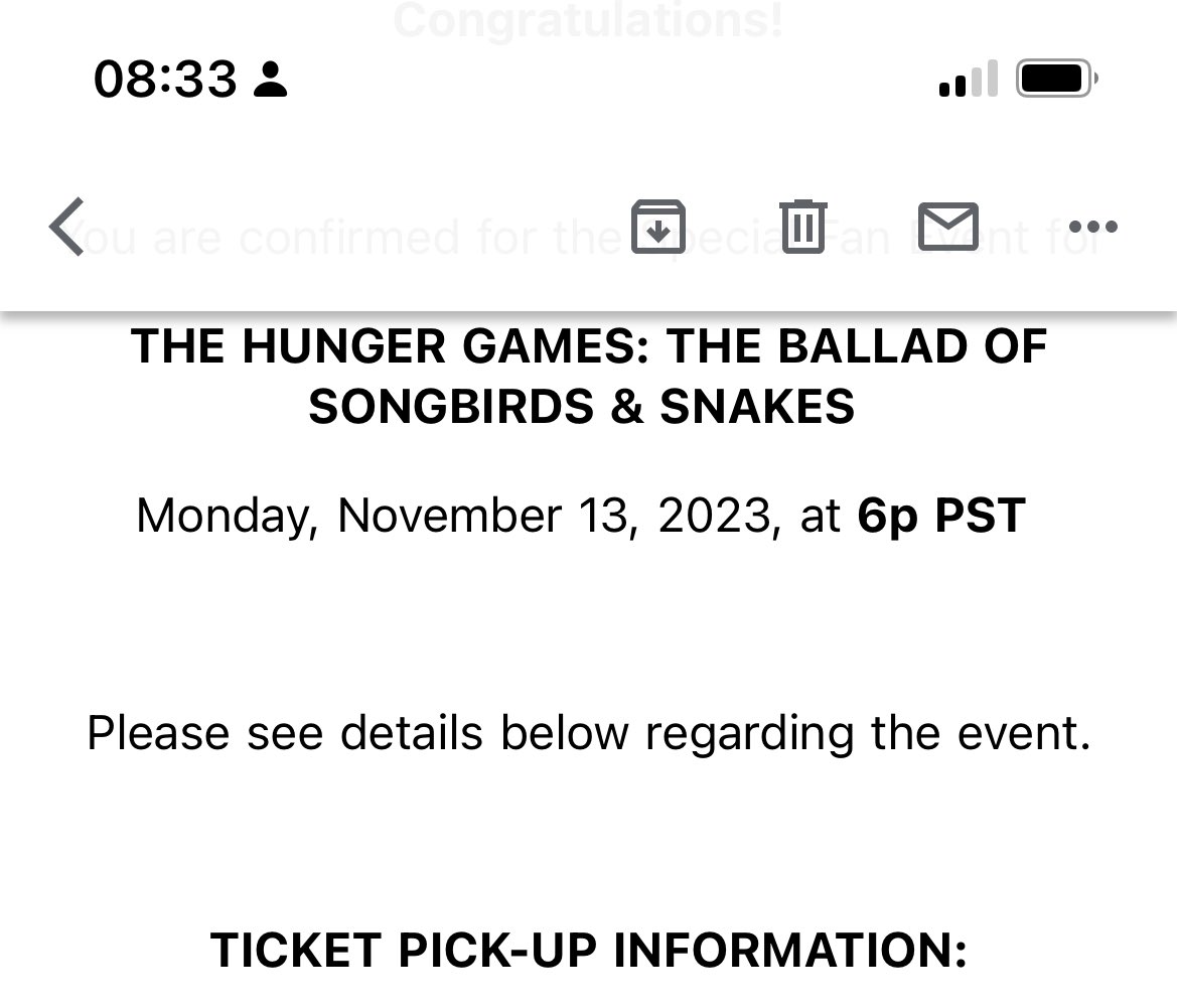 🚨 PLZ RT/ Tag .@LiviesHQ thank you so much unfortunately a really tragic family event has occurred meaning i’m unable to attend I am so very sorry, Olivia + Hunger games are quite literally my two favourite things :( I can’t afford to get the location anymore