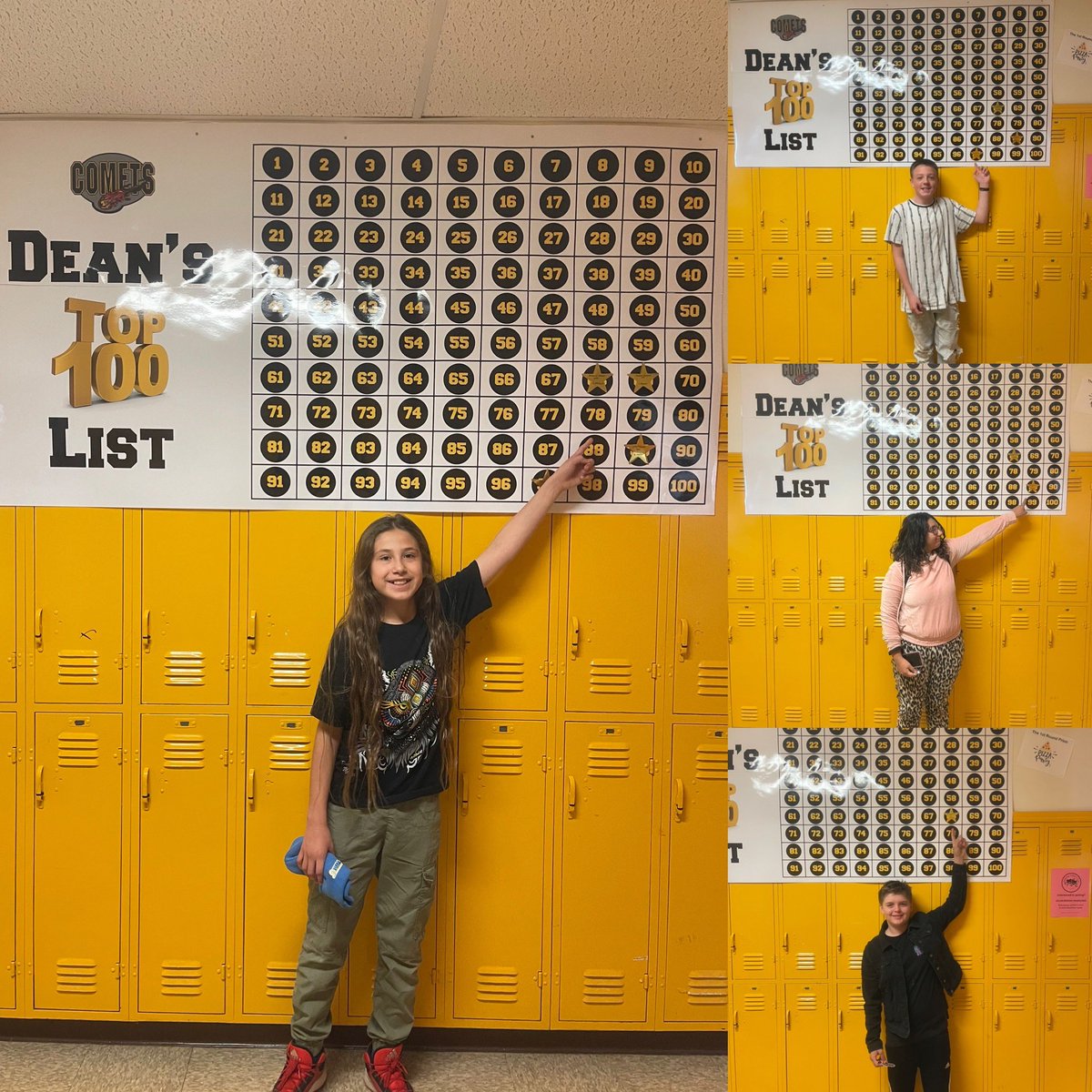 Our first four Comets on the Dean’s Top 100 List. Way to shine ✨!! <a href="/ABQschools/">Albuquerque Public Schools</a>