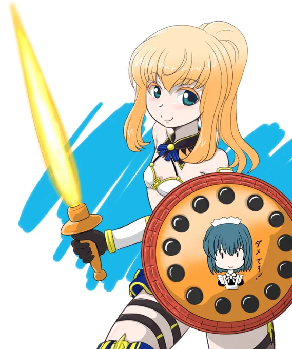 なんとかギリギリでノエルちゃん出たてくれたので、次は一番似合いそうな衣装ください! #アリスギアお絵かき 