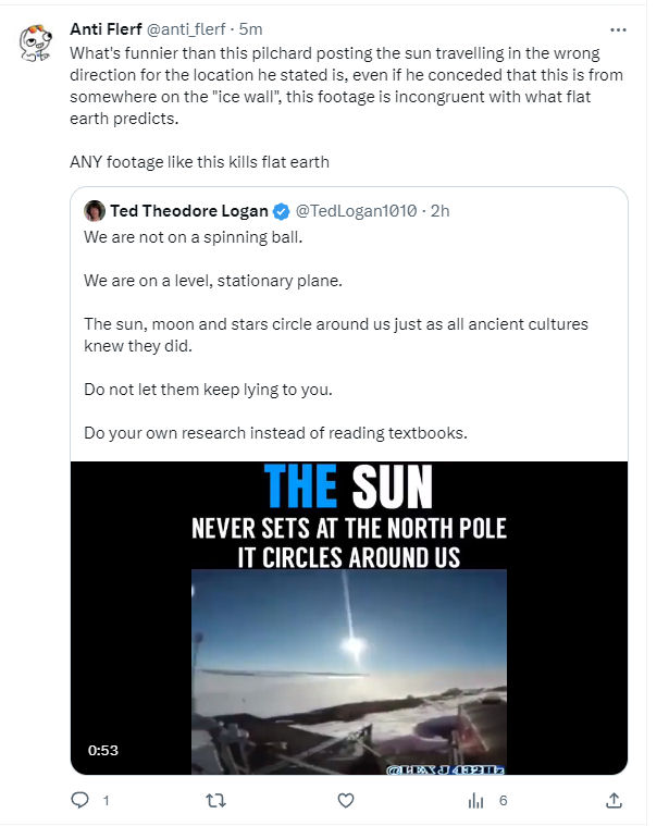 anti_flerf's tweet photo. @TedLogan1010 @BillSEsquire_11 @No_Curve @Death6102 @phone_booth_pod What I like is video evidence of a globe that even YOU can't dispute because YOU presented it.
#ThanksTed https://t.co/SENfLokcAi