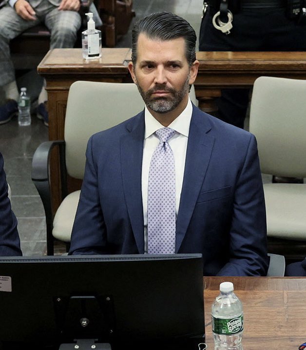 OccupyDemocrats's tweet image. BREAKING: Trump Junior testifies for the second time in New York Attorney General Letitia James’ $250 million fraud trial against Donald Trump and his family business, tells a whopping lie that will surely backfire on him and his father…

Under oath today, Trump Jr. declared…