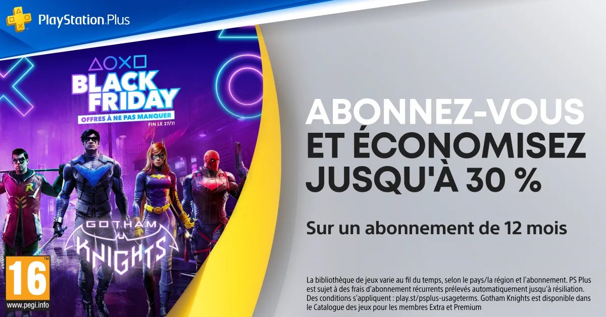 BLACK FRIDAY 2023 PS PLUS DISCOUNT 