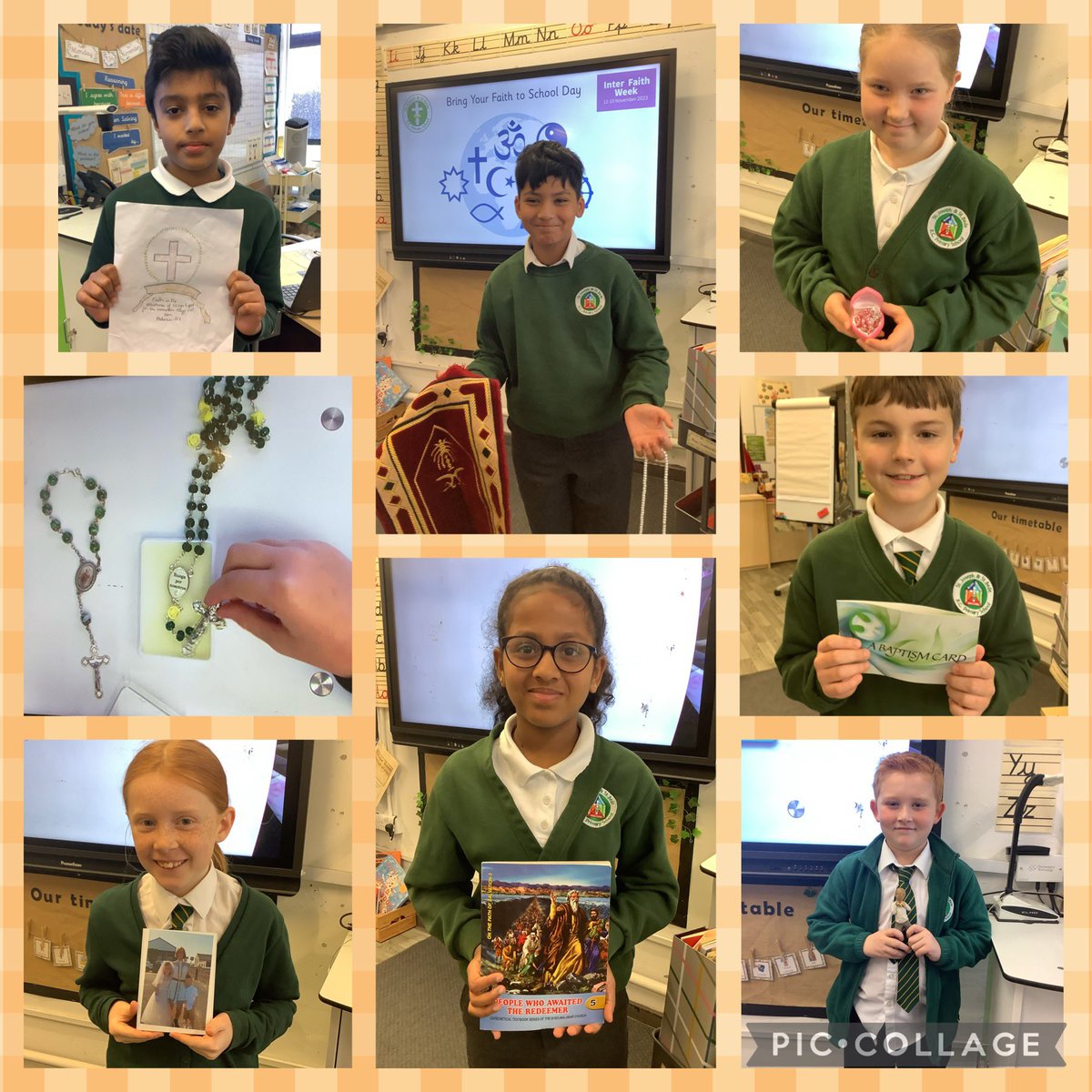 Thank you to the children who shared items from their faith in Bring Your Faith to School Day. It was especially lovely to find out more about Islam and how muslims use a prayer mat and prayer beads. ✝️☪️ #InterFaithWeek #sjsbRE