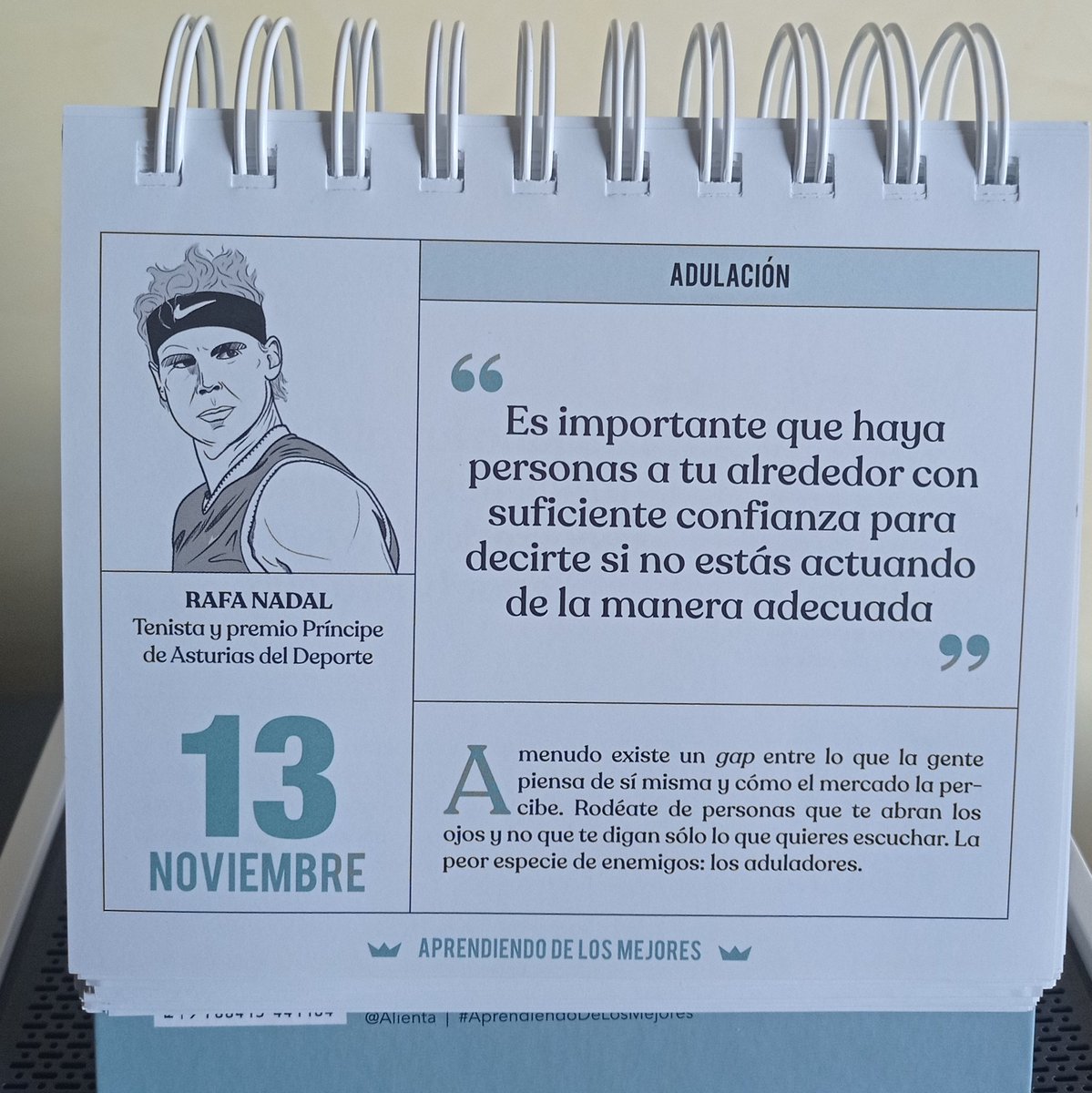 Y tú, ¿qué capacidad de autocrítica tienes?... 📅
#AprendiendoDeLosMejores
👉 amzn.to/3EFc0Rj