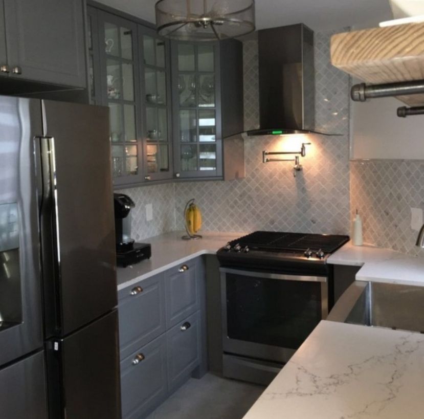 Regardless of the size of your project, we will be happy to handle it and recommend the best kitchen cabinets. We will work closely with you to make sure you get exactly what you need and ensure your complete satisfaction. 👌 Contact us! #kitchendecor #kitchendesign #goals