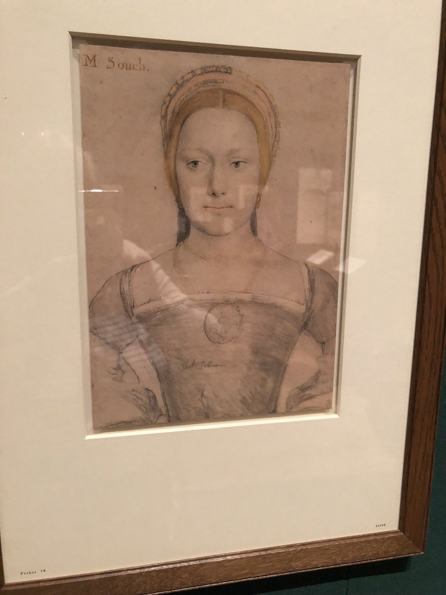 RoyalsOther's tweet photo. The preparatory sketches made by Holbein are the closet we will ever get to seeing the faces of people during the reign of Henry VIII. For me the eyes are incredible. #QueensGallery #BuckinghamPalace https://t.co/kVdz740Lpc