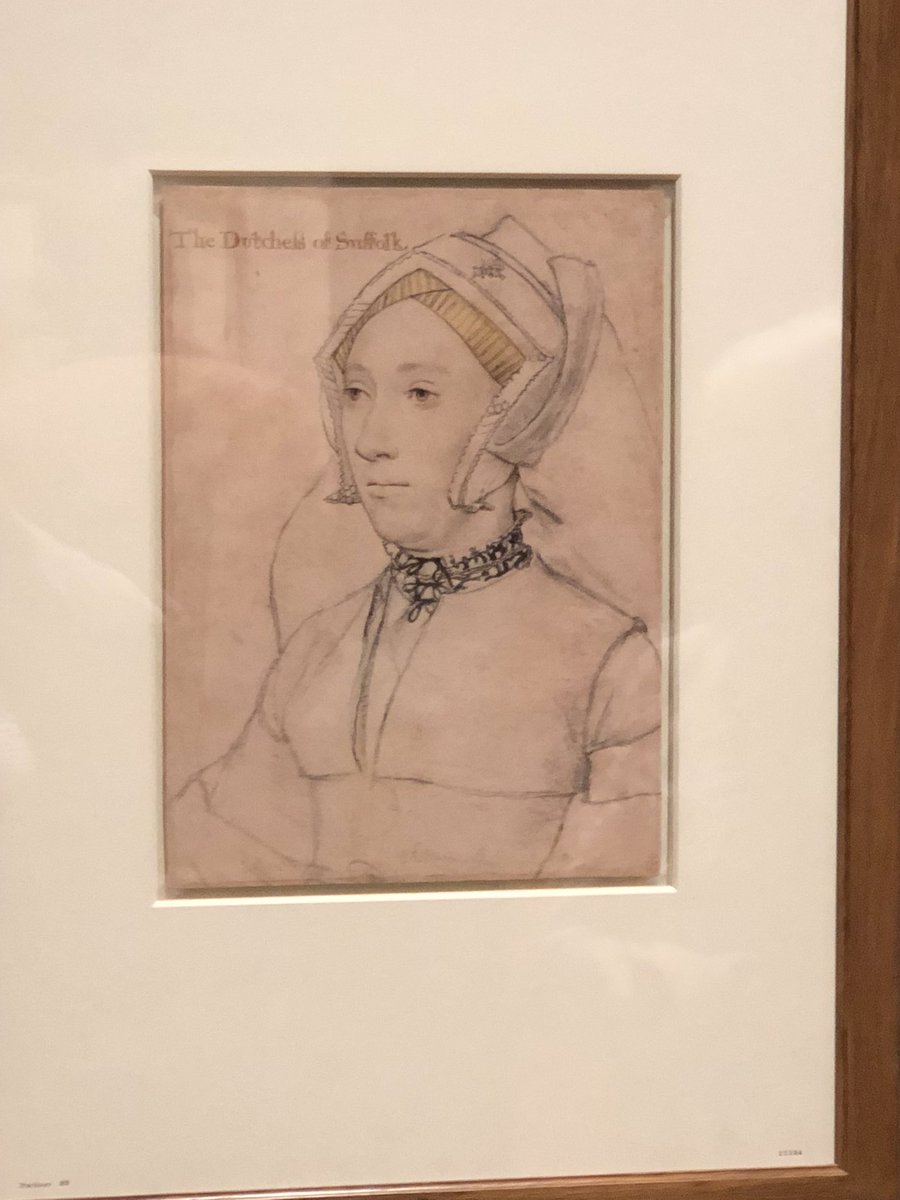 RoyalsOther's tweet photo. The preparatory sketches made by Holbein are the closet we will ever get to seeing the faces of people during the reign of Henry VIII. For me the eyes are incredible. #QueensGallery #BuckinghamPalace https://t.co/kVdz740Lpc