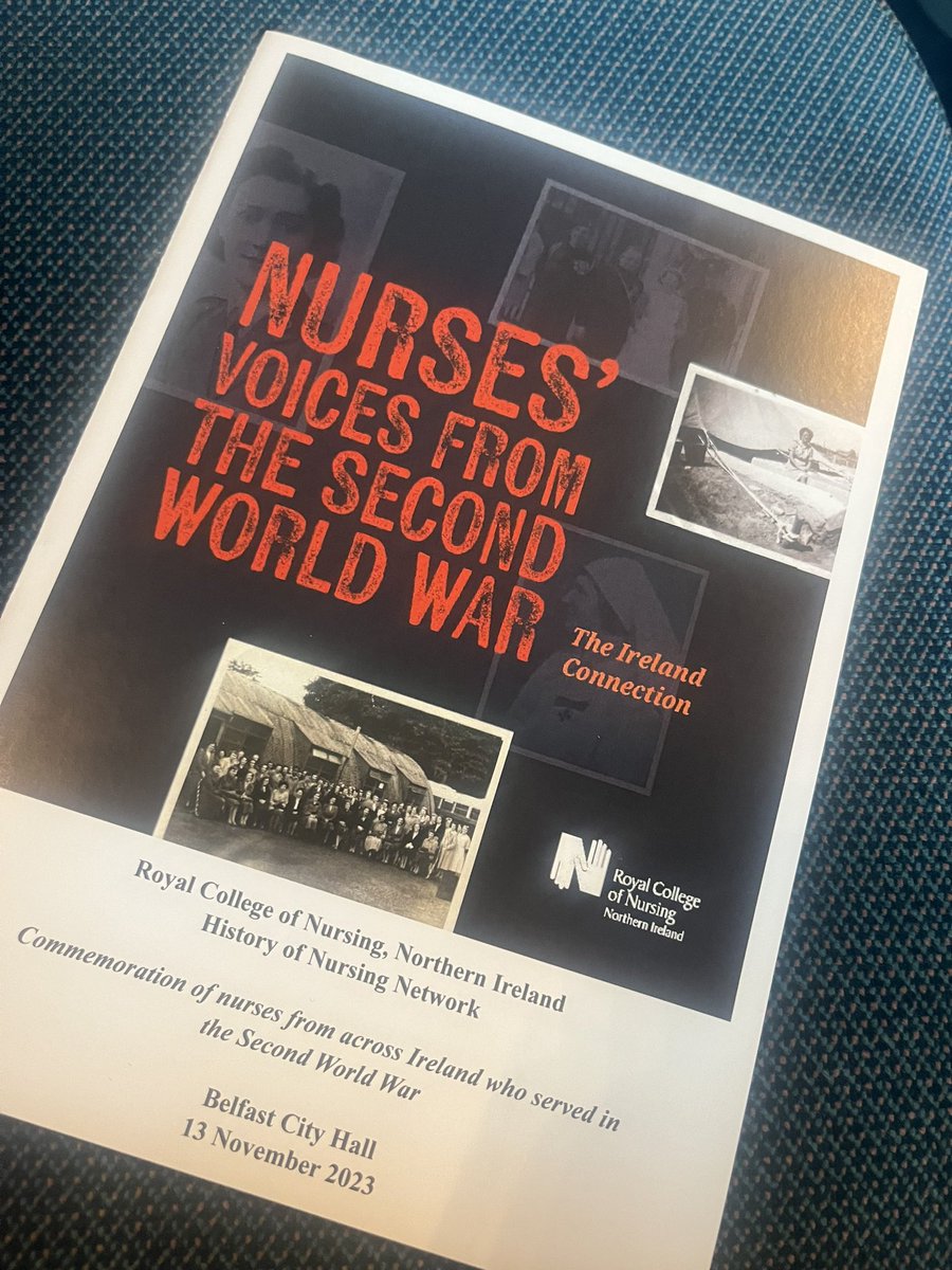 A moving and inspiring afternoon at City Hall hearing Nurses contribution to the war effort. Very proud of @QUBSONM Third year student Chelsea Bell who contributed so respectfully