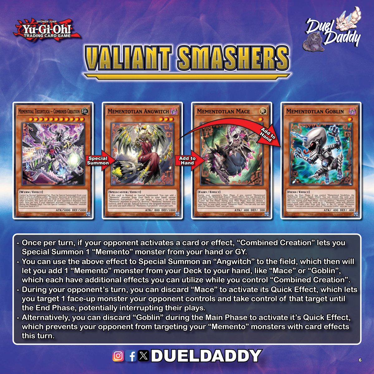 2/2) Continuing my coverage of the next upcoming set, Valiant Smashers, and  today I'm taking a look at the bony Memento archetype!