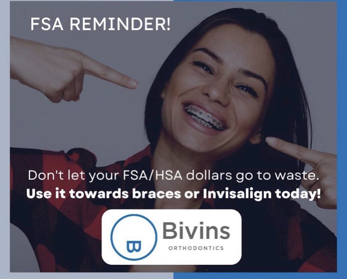 BivOrtho's tweet photo. Did you know your FSA/HSA account will cover a portion of your orthodontic expenses? This important benefit might expire at the end of the year.  Don’t let your money go to waste!  Call today to find out if you or a family member are eligible. 757-546-3888 https://t.co/WiH9Tc22zH