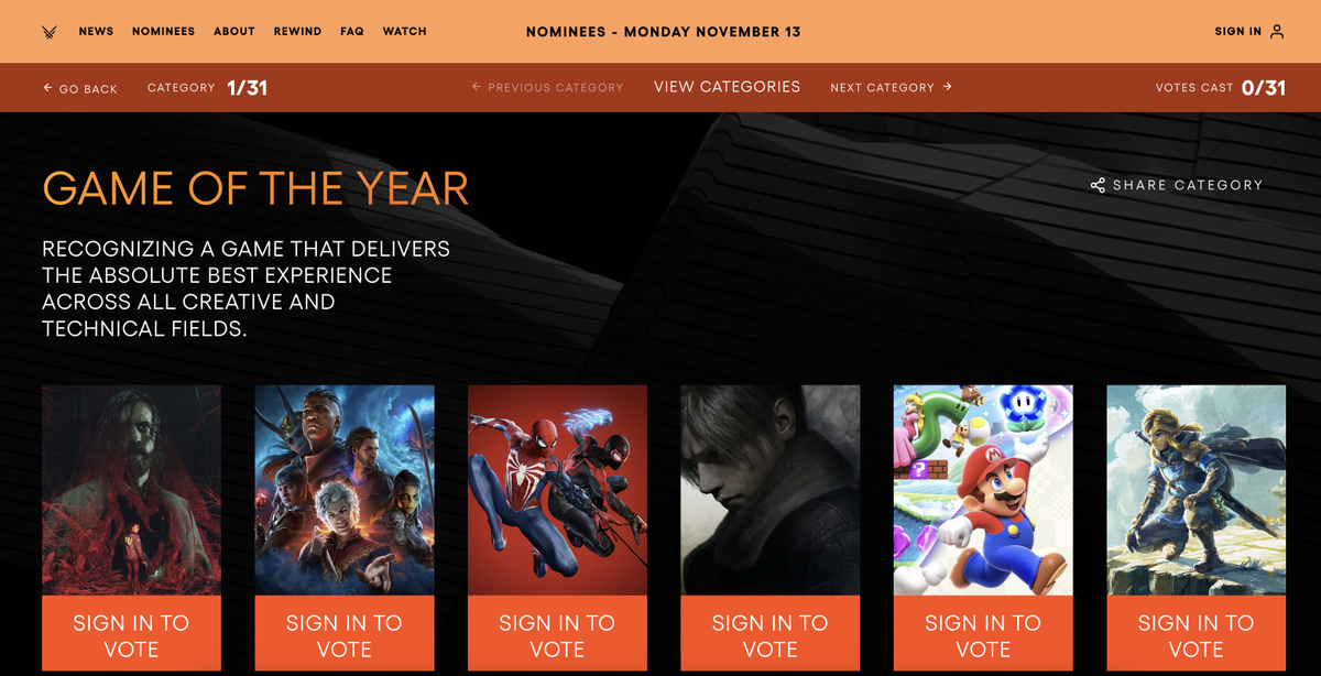 Video Game Awards Gaming Website Template  Video game awards, Video games  for kids, Online game websites