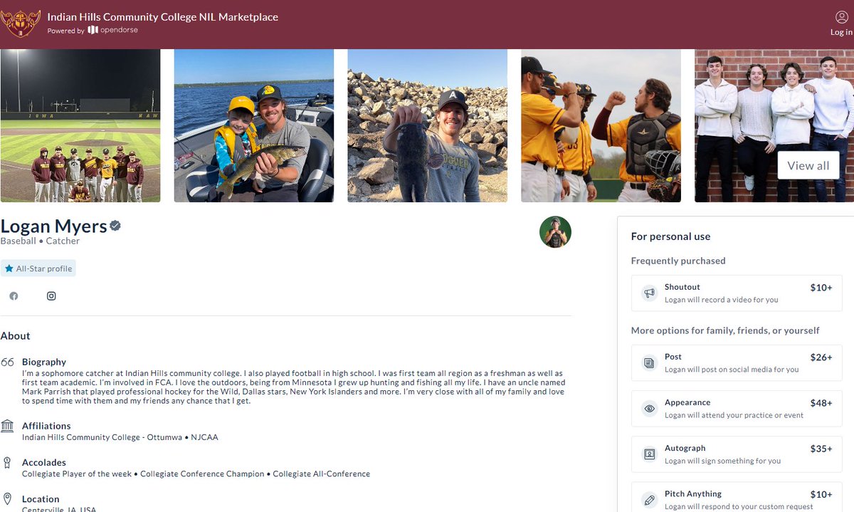 Now it's easier than ever to support <a href="/indianhills/">Indian Hills College</a> student-athletes through NIL Opportunities!

Visit the Warrior NIL Marketplace 𝙩𝙤𝙙𝙖𝙮⤵️

📲 opendorse.com/indian-hills
