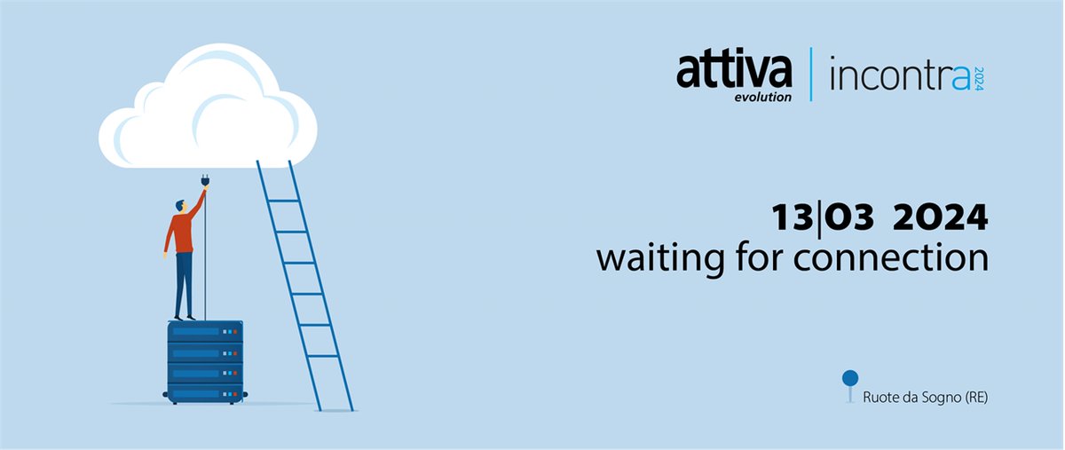 Ve lo ricordate? 📣 𝗔𝘁𝘁𝗶𝘃𝗮 𝗜𝗻𝗰𝗼𝗻𝘁𝗿𝗮 torna!

Dopo il successo dell’edizione 2023, stiamo preparando un nuovo appuntamento: #AttivaIncontra2024. 
SAVE THE DATE. Vi aspettiamo mercoledì 13 marzo 2024
#StayTuned per scoprire tutti i dettagli ▶️ lnkd.in/d2TtBjF2