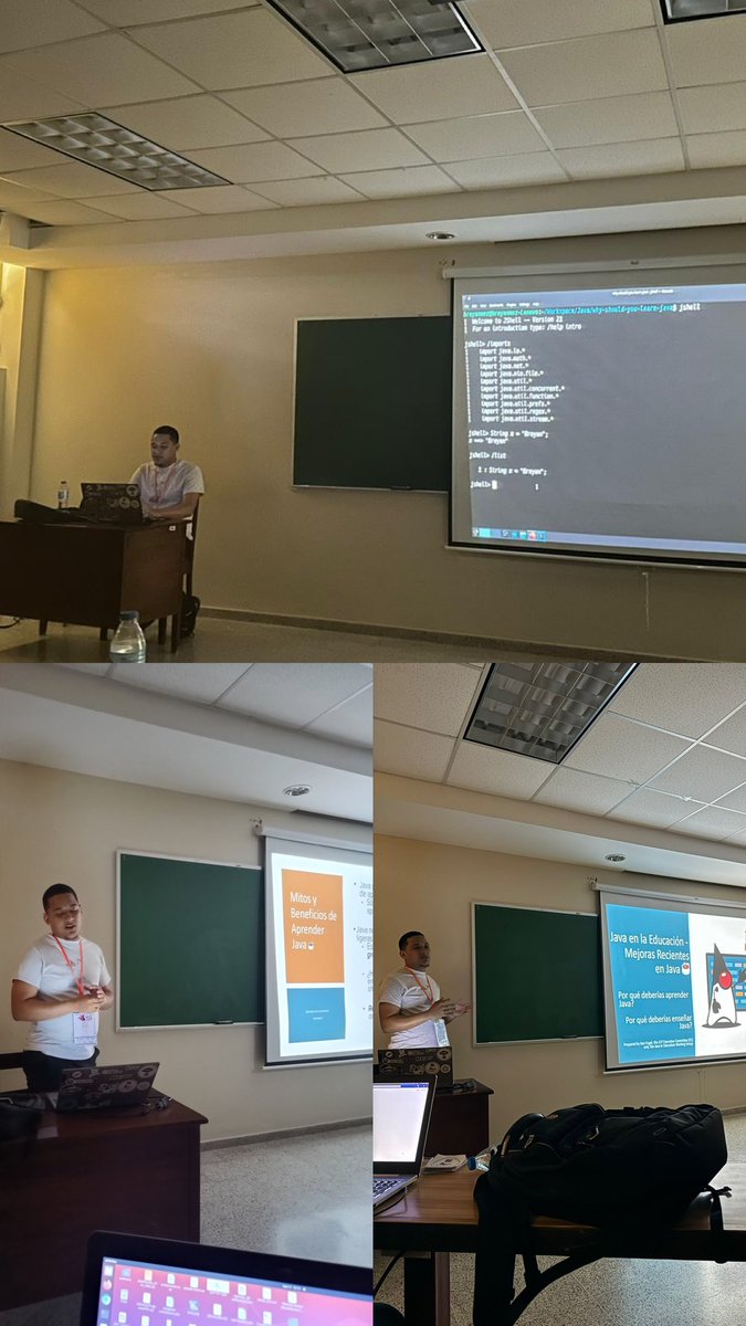 Brayanmnz_'s tweet image. Some images from my Saturday’s talk at @BarCampRD, about -
“Why Should you learn @java”
#JavaInEducation #Java