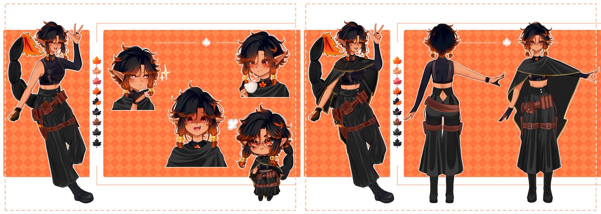 MapleVt1's tweet image. 🍂Hi Hi, I&apos;m Maple, an elf/dragon adventurer,  Sometimes I hide my tail with magic because there are bad people who want to throw it at me or cut it.... don&apos;t be like those people＞︿＜
🍂Personality: serious, kind, calm, patient 
🍂Art: #Maplevtart 
🍂Art and Design: @MiuSnow_