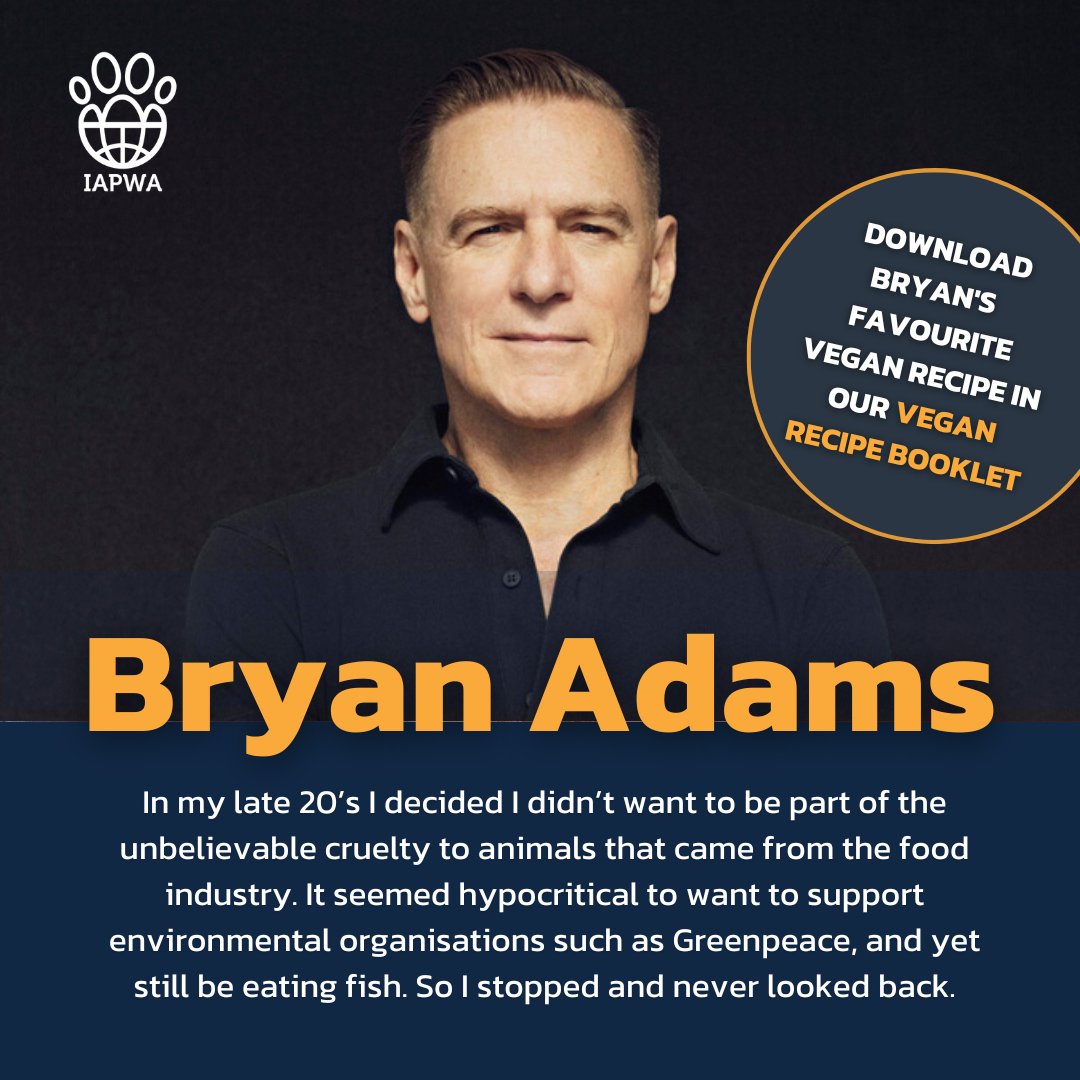 Music superstar @bryanadams shared with us his reasons for following a vegan lifestyle 🌿 This #WorldVeganMonth download our FREE Vegan Recipe Booklet to discover Bryan's favourite recipe along with lots of others to cook up over the festive season: bit.ly/3vwXyGq 🎅🏻🥗