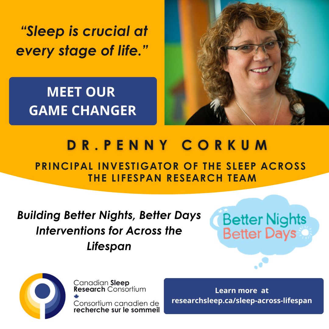 Meet Dr. Penny Corkum, who is leading sleep research interventions for every stage of life! She is a registered psychologist and a Killam Professor in the Department of Psychology &amp; Neuroscience. Click here to learn more about Dr. Corkum and her team: buff.ly/3N1cvKf