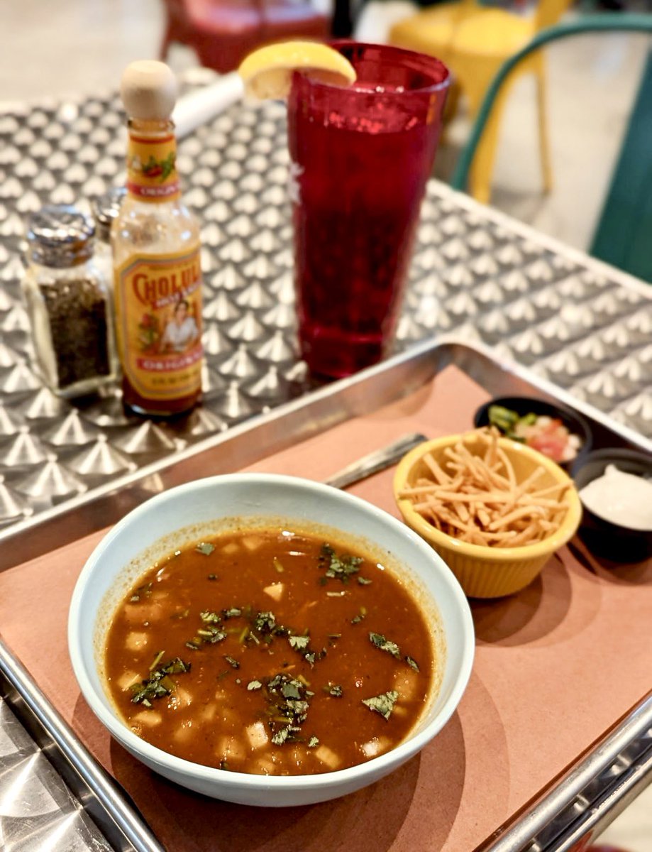 Tortilla Soup for the soul! 🍲
Join us for a hot and delicious bowl of Tex Mex soup to chase off that damp lil chill in the air today. 

🚙 Onsite parking 
🍹 Happy hour 3-6
🍽️ Dine in, takeout, delivery
📱 lascrucestexmex.com
🗺️ 2935 Airline Dr., Metairie 

 #metairieeats