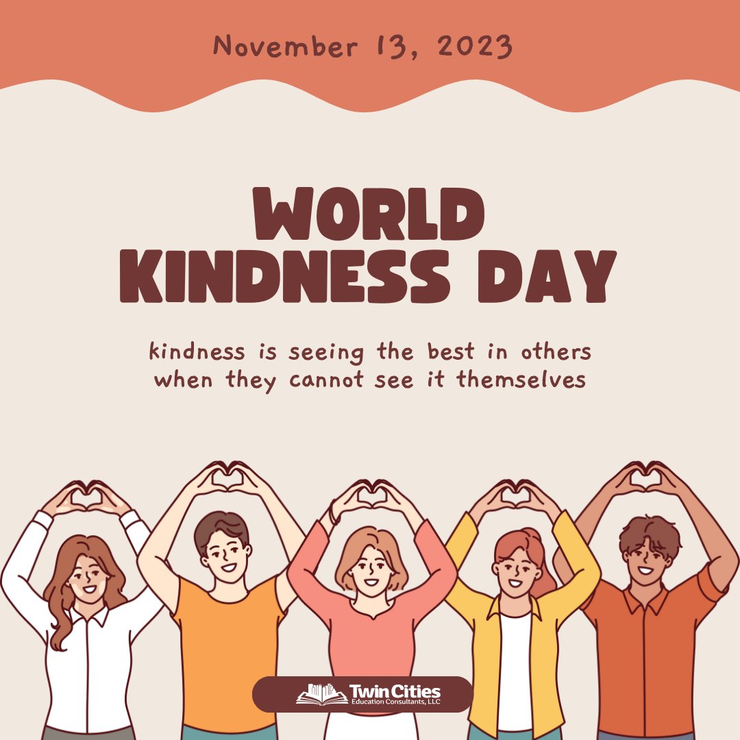 TCECteachers's tweet image. Kindness matters...A LOT! Celebrate World Kindness Day by making a difference. #worldkindnessday2023 #kindnessmatters #TCEC #educationconsultant