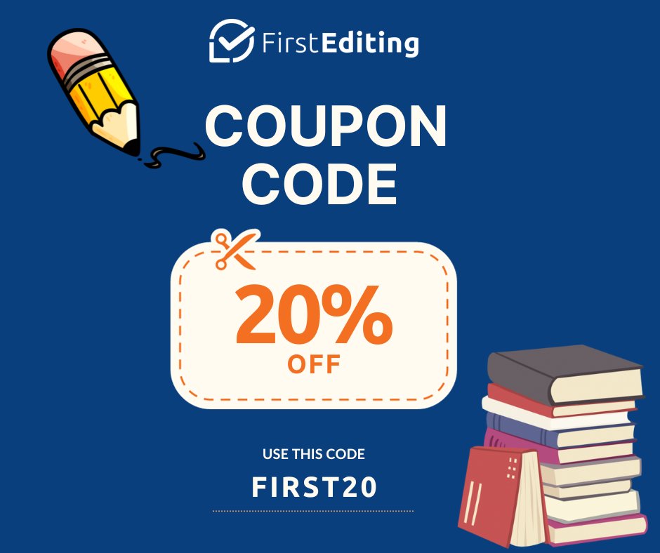 FirstEditing's tweet image. Ready to elevate your writing? 😃Get 20% off all our book editing services with code FIRST20! Don&apos;t miss out on this special offer and claim your free sample edit today. 👍
#bookediting #bookeditingtips #bookeditingservice #bookeditingservices #amwriting #bookediting