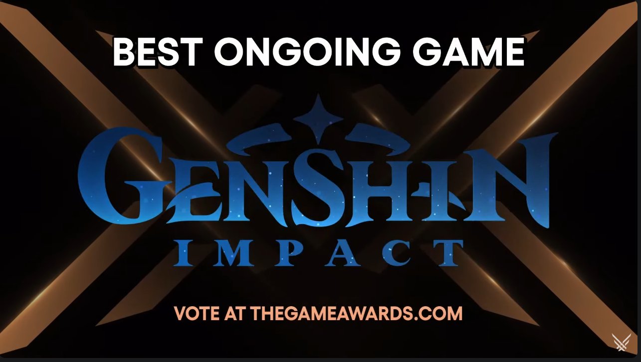 Genshin Impact nominated for Best Ongoing in The Game Awards 2023