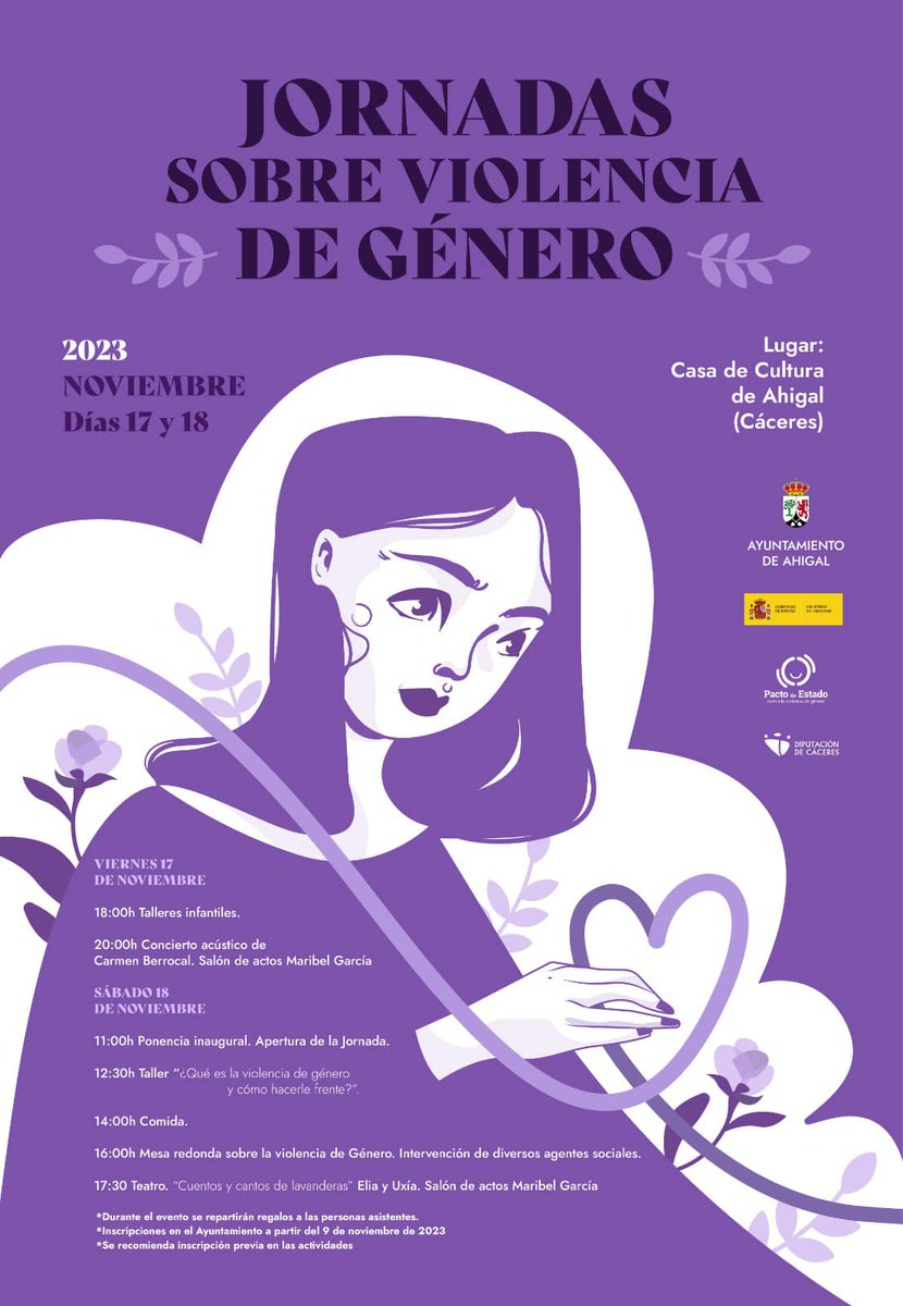 Este viernes y este sábado se presentan bien interesante en Ahigal (Cáceres). 
Si andáis cerca no dejéis de venir.