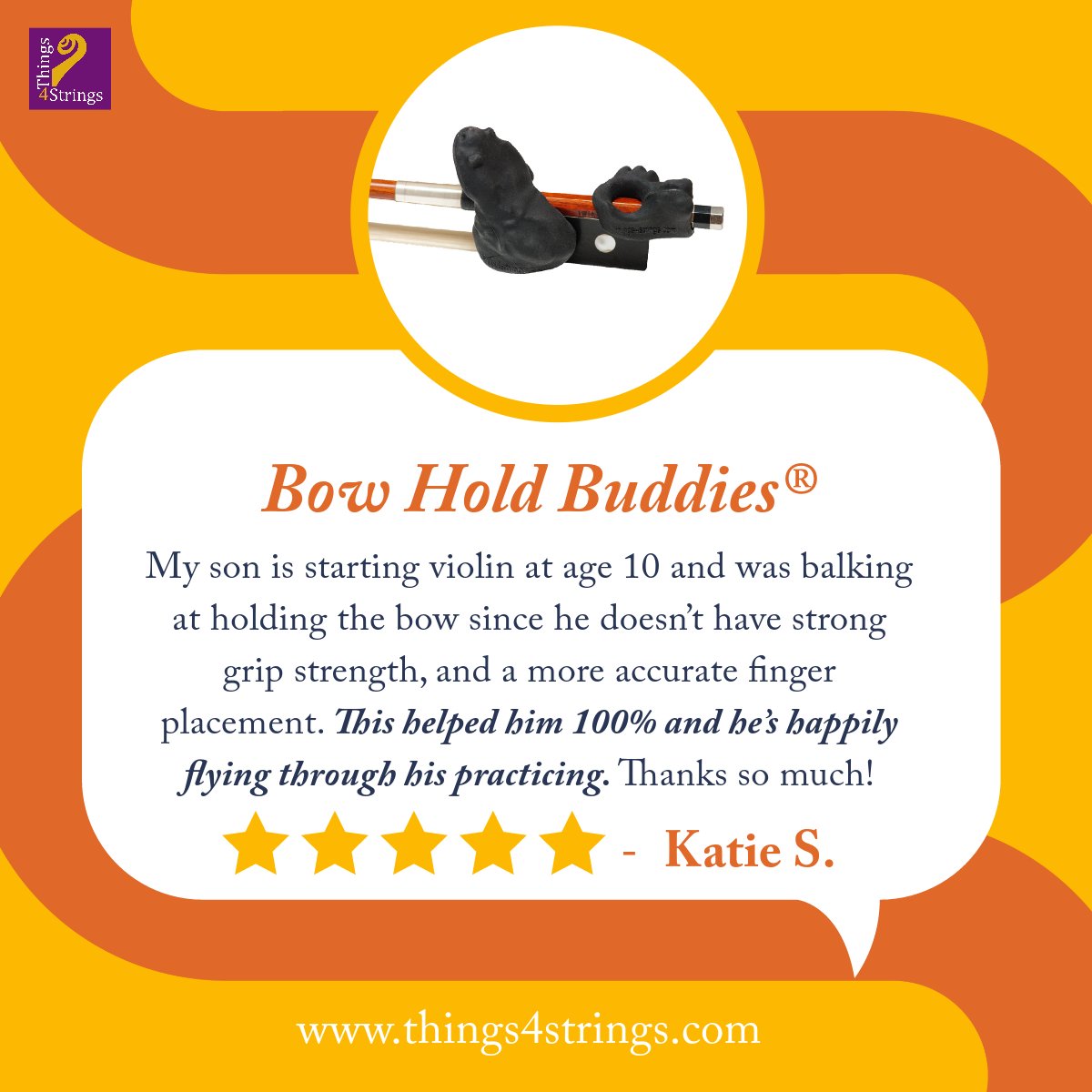 Things4Strings's tweet image. A student who can practice happily is a student who will continue to learn and grow #happypractice

#BetterSkillsGreaterJoy #BowHoldBuddies #Things4Strings