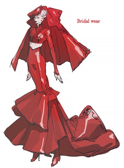 「dress red theme」 illustration images(Latest)