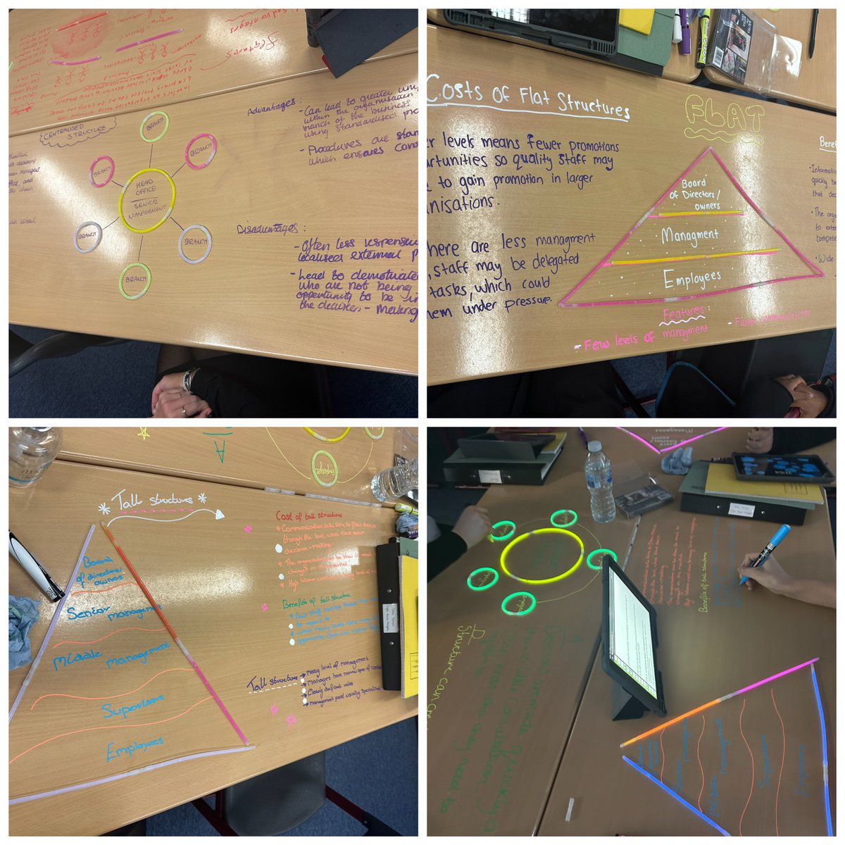 Higher BM loved using glow sticks today to create examples of different business structures, great teamwork🌟 Thanks to <a href="/MissMcKayBusEd/">Mrs Smith 👩🏽‍💻</a> for the idea🩵. <a href="/kssbusiness/">KSSBusiness&IT</a> <a href="/KnightswoodSec/">KSS</a>