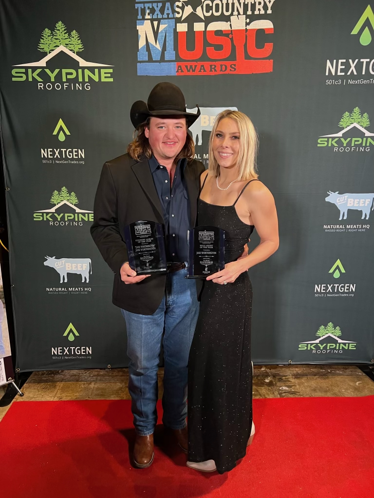 I was honored to receive the awards for Best Country Album and Male Artist of the Year at the Texas Country Music Awards last night. Thank y’all for recognizing my steel player Adam Goodale as Steel Guitar Player of the year as well. I appreciate the continued support from my