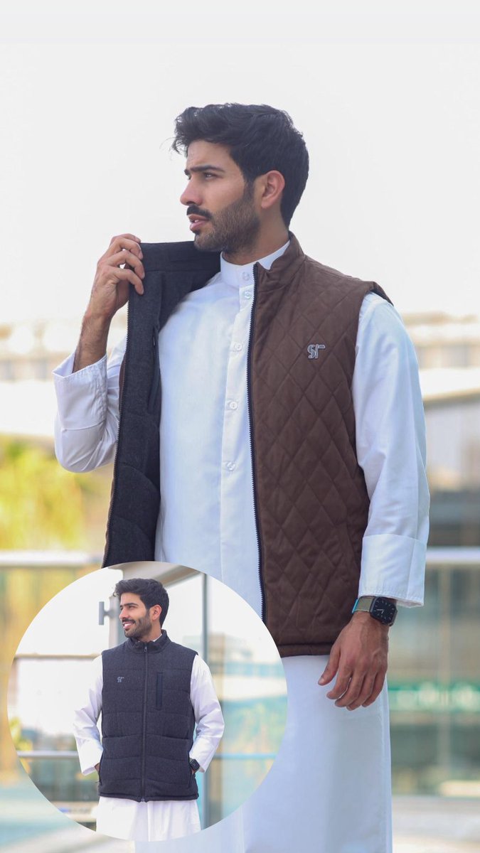 SRcoat's tweet photo. Model SR30: 
دبل فيس رمادي مع (بني او ازرق)

سديري رمادي غامق مصنوع من الصوف و (البني  او الازرق )مصنوع من الشامواه.

متوفر حاليا في موقعنا الالكتروني
Now available in our website and shops

https://t.co/sYXY4fSvTq https://t.co/d5fNylyFIe