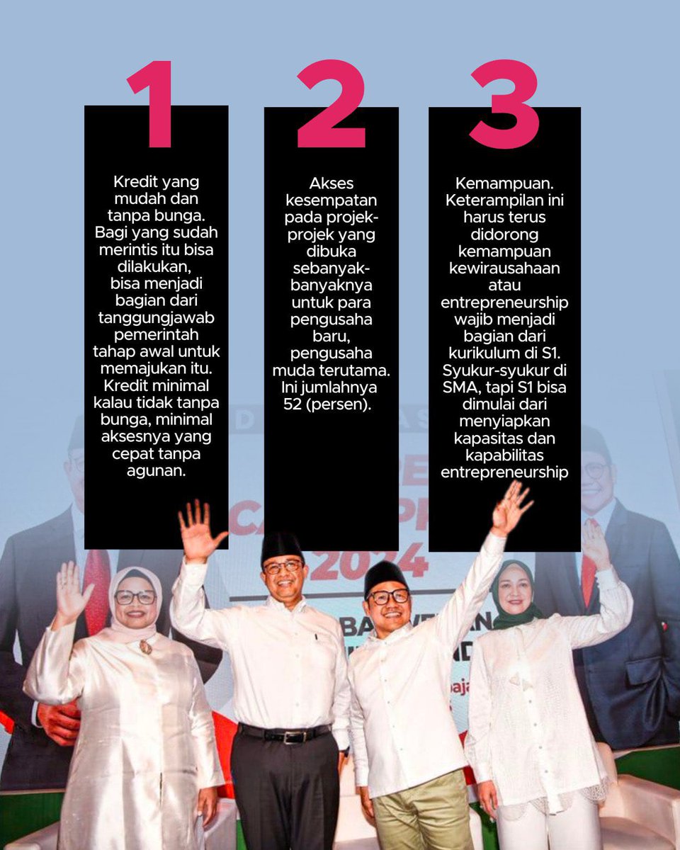 AhmedDuduk's tweet photo. Generasi Emas Selalu Optimis Menatap Masa Depannya,- Bukan Generasi Kaleng-Kaleng &amp; Bukan Generasi "Apa Kata Papa".
Kaum Muda, Visioner
#AMINPeduliKaumMuda
#AniesMuhaimin2024
@cakiminNOW
@DPP_PKB https://t.co/x8UWVFHjop