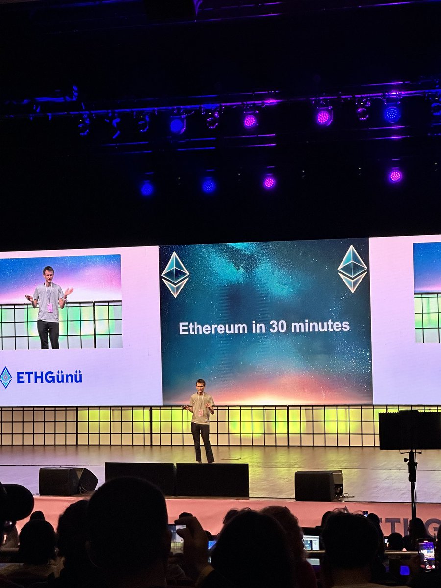 I watched the hero live for the first time 😃. Thanks for this opportunity to the whole team of <a href="/eth_gunu/">ETHGünü</a> and <a href="/EFDevconnect/">EF events</a> for the amazing first day. 🔥