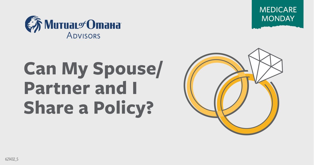 SteveA1960's tweet photo. Couples have options when it comes to Medicare plans. I can help you and your spouse/partner find the right coverage. #MedicareMonday

Mutual of Omaha Advisors is a division of Mutual of Omaha Insurance Company. https://t.co/xkYdwvu86V