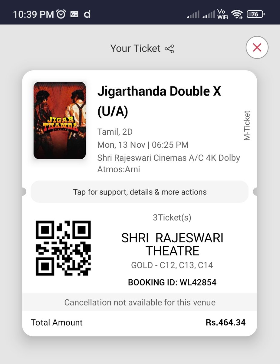 இப்பொழுது தான் பார்த்தோம்....
என்ன ஒரு அருமையான படைப்பு திரு @karthiksubbaraj எத்தகைய நடிப்பு @iam_SJSuryah @SathishVijayak1  கண்ணுக்குள்ளே நிற்கும் கதாபாத்திரங்கள் #JigarthandaDoubleX #JigarthandaXX