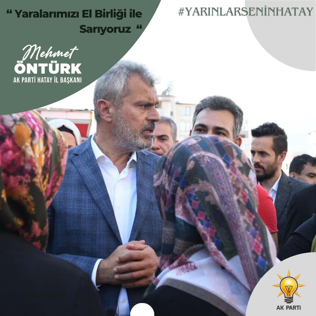 Ortak akıl ve kararlılıkla, şehrimizi inşa ederek; Biz, nesillere daha güvenli, daha yeşil ve daha yaşanabilir bir şehir bırakma taahhüdümüzü sunuyoruz.  #YarınlarSeninHatay