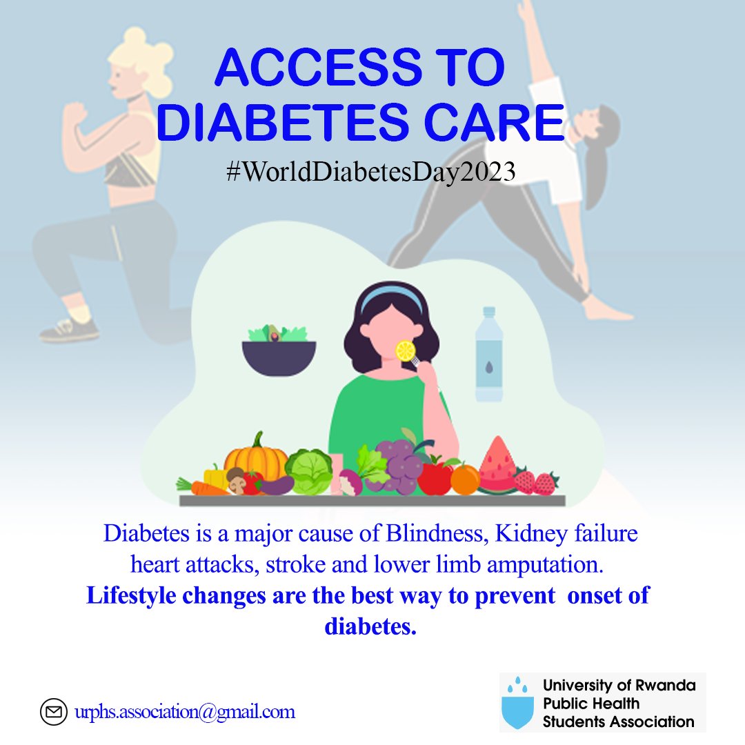 urphsa's tweet photo. In many cases, #type2diabetes and its complications can be delayed or prevented by adopting and maintaining #healthyhabits. Knowing your risk and what to do is important to support prevention, early diagnosis and timely treatment. #WorldDiabetesDay2023 #NCDs @WorldDiabetesF https://t.co/tAbQiYPtBy