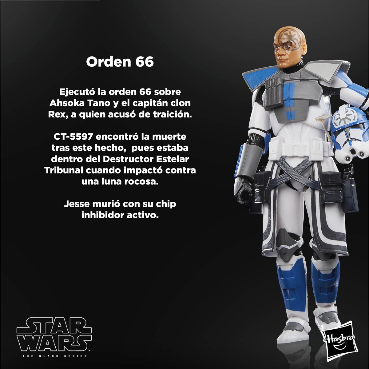 hasbrofans_es's tweet photo. CT-5597, "Jesse", una.. espinita en nuestro corazón.
¿Qué opinas sobre el trasfondo y final de este personaje? ¿Consideras que es un héroe, un villano o un peón?🗨️
#Jesse #StarWars #HasbroFans https://t.co/tWsqHipEPE