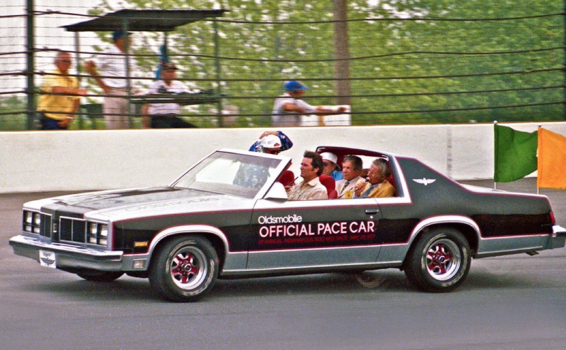 Super70sSports's tweet photo. It’s a known goddamn fact the prestige of any auto race increases tenfold when James Garner drives the pace car. https://t.co/vI6qPy7Kkm