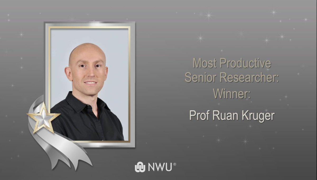 Congratulations to @ProfRuanKruger with his exceptional achievements at the Research and Innovation Awards Ceremony hosted by the Faculty of Health Sciences of @theNWU !👏🤓