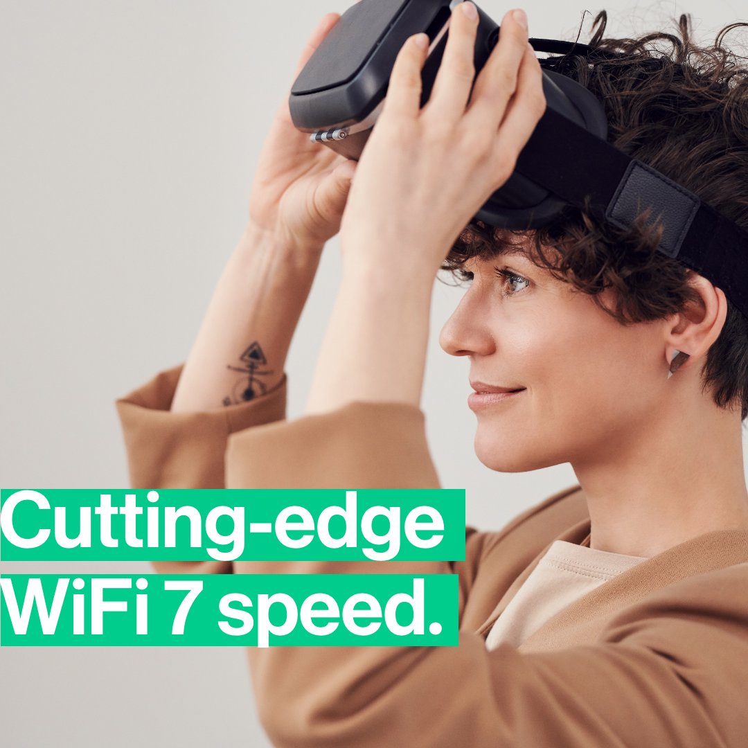 #Linksys Velop Pro 7 is FAST. REALLY FAST. 🚀

With mind-blowing speeds up to 4.8x faster than WiFi 6 and more bandwidth, you’re ready to play the latest cloud-based and VR games. 🥽
Upgrade to WiFi 7 here: bit.ly/MBE7001_VelopP…