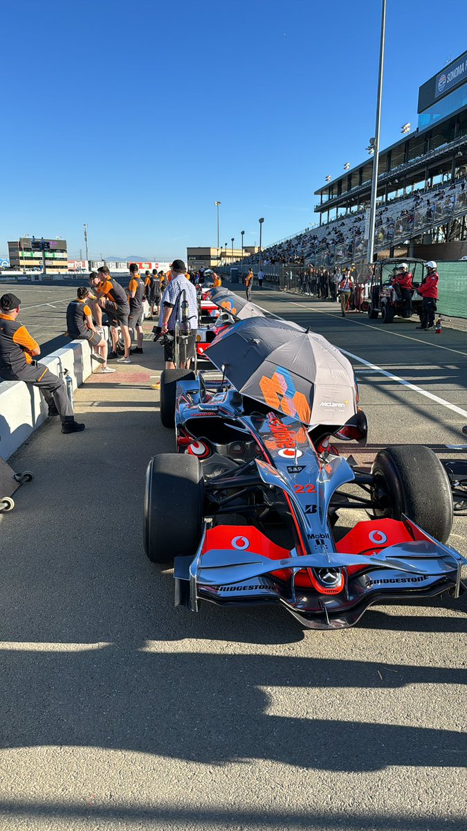 What a trip! Great fun following @LandoNorris round @RaceSonoma for the @VelocityInv event in the MP4/23 whilst he was in the Senna MP4/6 these really are pinch yourself moments!! Thanks @McLarenF1 and @ZBrownCEO