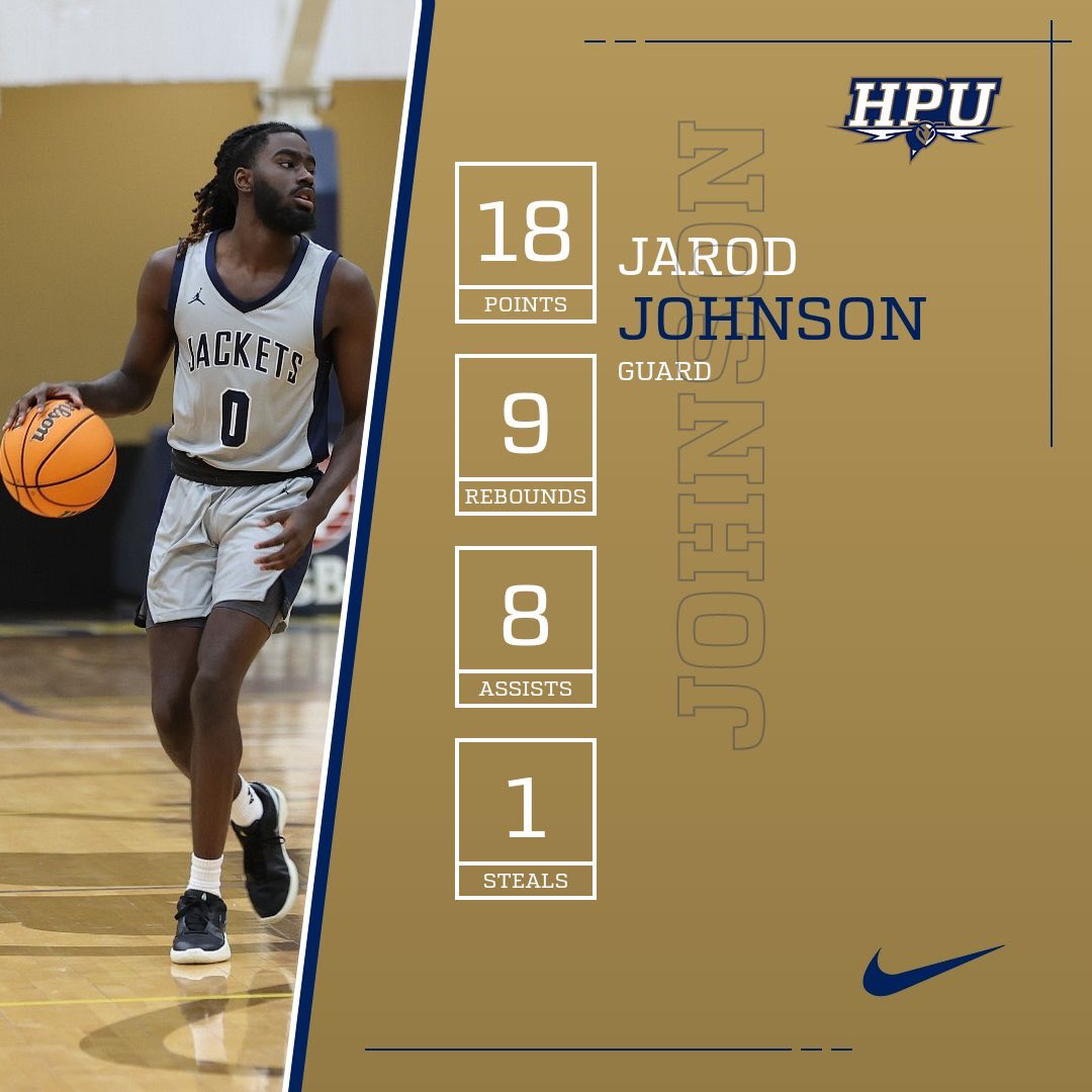 Jarod Johnson was doing it ALL in the win over UDallas yesterday 👀

#StingEm #StingEmHPU